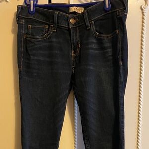 Hollister Trading Co. Women's Jeans- Size 7 Long-Dark Wash-Whisker Style